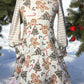 Gingerbread Fun - knit dress with bishop sleeves as shown, size 5